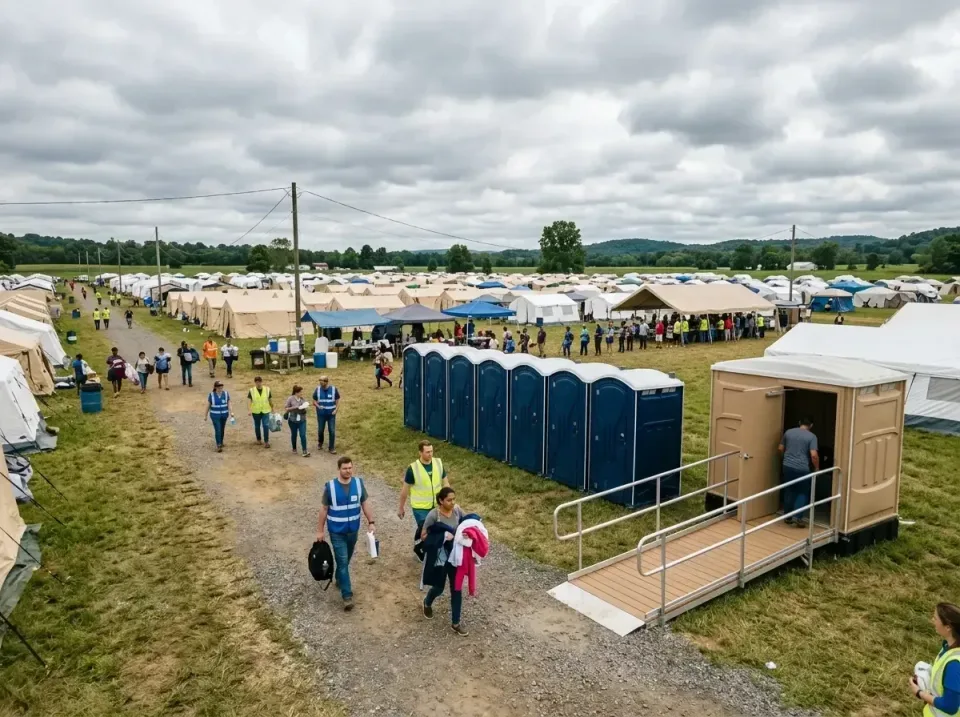 disaster-relief-camp-restrooms-010 — frequently asked questions, Dumpster & Portable Bathrooms Rental in South Roxana, IL